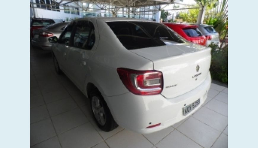 RENAULT LOGAN 1.0 AUTHENTIQUE 16V FLEX 4P - BRANCO - 2015 Foto 2 (Grande)
