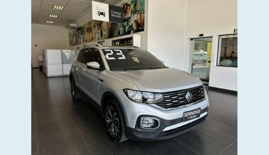 VOLKSWAGEN T-CROSS 1.4 250 TSI TOTAL FLEX HIGHLINE AUT. - PRATA - 2023 Foto 2 (Grande)