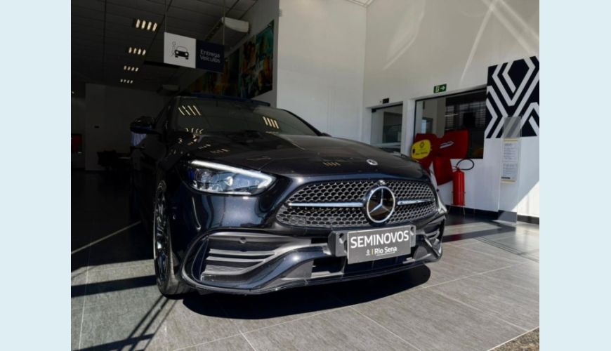 MERCEDES-BENZ C 300 EQ BOOST AMG LINE 2.0 HIBRIDO ELETRICO/ AUT. 4P - PRETO - 2025 Foto 2 (Grande)