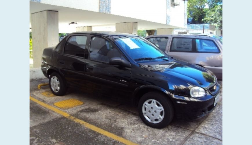 CHEVROLET CORSA SEDAN CLASSIC FLEX - PRETO - 2009 Foto 2 (Grande)