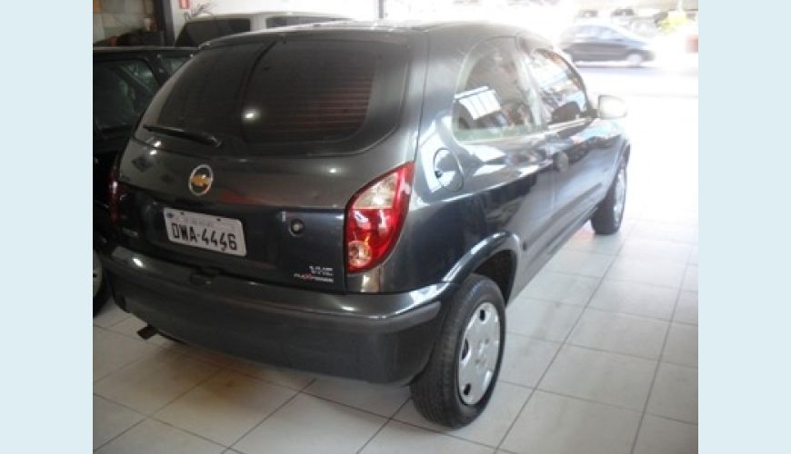 CHEVROLET CELTA 1.0 LIFE VHC FLEX - CINZA - 2008 Foto 3 (Grande)