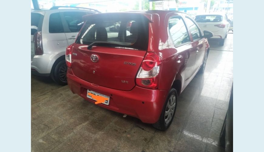 TOYOTA ETIOS 1.3 X 16V FLEX 4P - VERMELHO - 2014 Foto 3 (Grande)