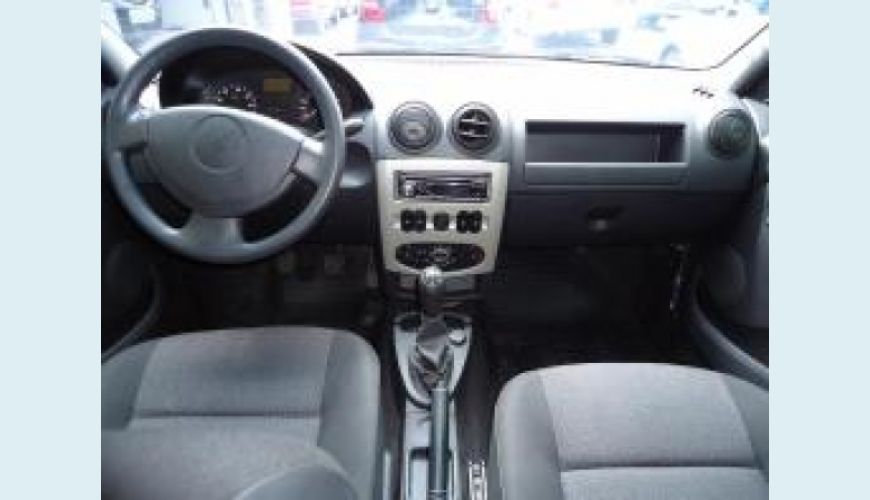 RENAULT LOGAN 1.6 EXPRESSION 8V HI-FLEX 4P - CINZA - 2009 Foto 3 (Grande)