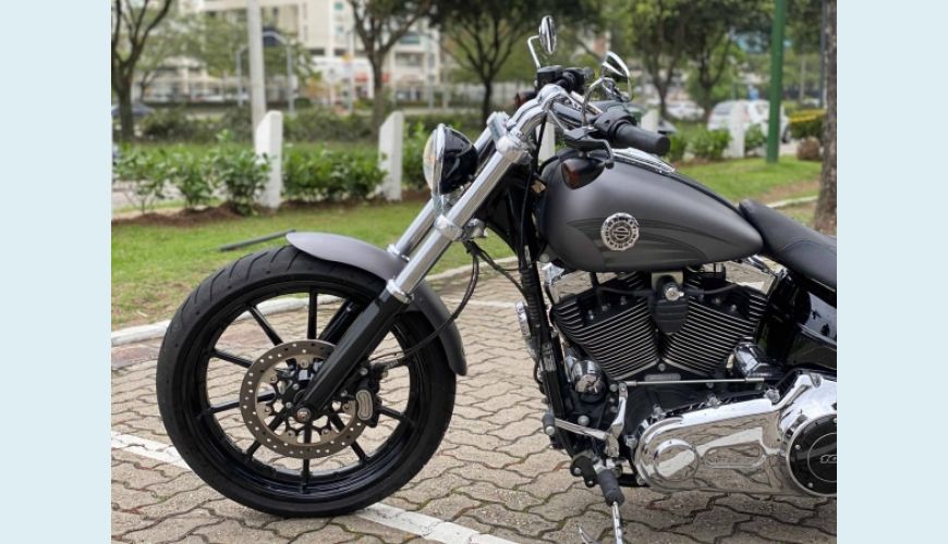 HARLEY-DAVIDSON SOFTAIL BREAKOUT CUSTOM - CINZA - 2016 Foto 3 (Grande)