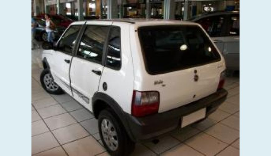 FIAT UNO 1.0 MPI MILLE FIRE ECONOMY 8V FLEX 4P - BRANCO - 2012 Foto 3 (Grande)