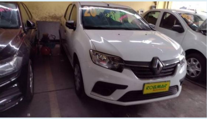 RENAULT LOGAN 1.0 12V SCE FLEX LIFE - BRANCO - 2020 Foto 3 (Grande)
