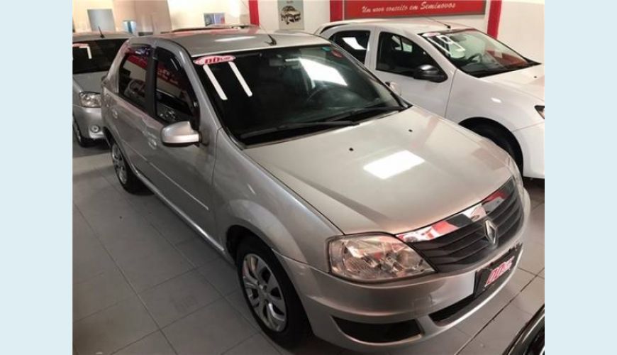 RENAULT LOGAN 1.6 EXPRESSION 8V FLEX 4P - PRATA - 2011 Foto 3 (Grande)