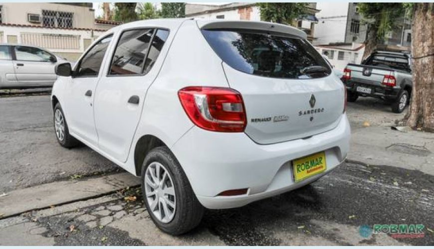 RENAULT SANDERO 1.0 AUTHENTIQUE 16V FLEX 4P - BRANCO - 2016 Foto 3 (Grande)