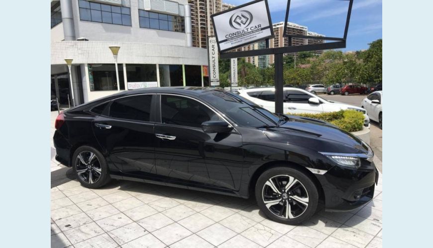 HONDA CIVIC 1.5 16V TURBO TOURING 4P CVT - PRETO - 2017 Foto 3 (Grande)