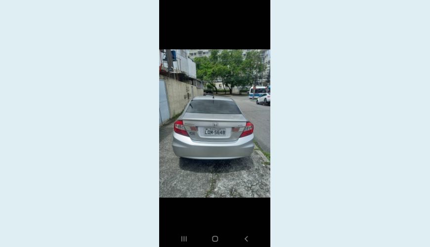 HONDA CIVIC 1.8 LXS 16V FLEX 4P AUT. - CINZA - 2013 Foto 3 (Grande)