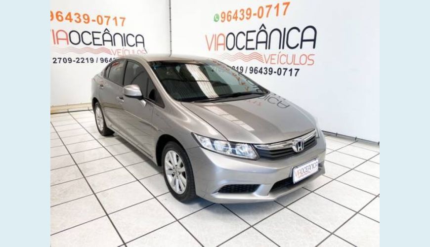 HONDA CIVIC 1.8 LXS 16V FLEX 4P AUT. - CINZA - 2015 Foto 3 (Grande)