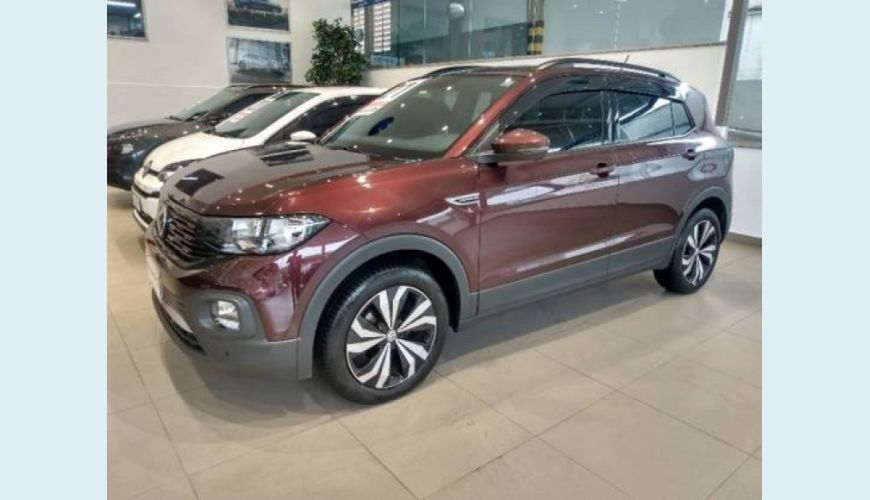 VOLKSWAGEN T-CROSS 1.0 200 TSI TOTAL FLEX COMFORTLINE AUT. - VERMELHO - 2021 Foto 3 (Grande)