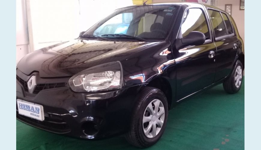 RENAULT CLIO 1.0 EXPRESSION 16V FLEX 4P - PRETO - 2015 Foto 3 (Grande)