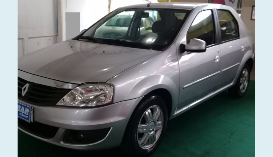 RENAULT LOGAN 1.6 EXPRESSION 8V FLEX 4P - PRATA - 2012 Foto 3 (Grande)