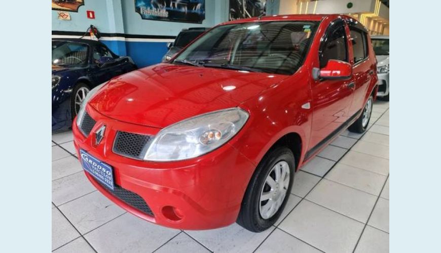 RENAULT SANDERO 1.0 EXPRESSION 16V FLEX 4P - VERMELHO - 2011 Foto 3 (Grande)