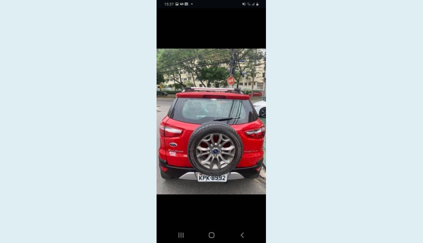 FORD ECOSPORT 1.6 FREESTYLE 16V FLEX 4P - VERMELHO - 2014 Foto 3 (Grande)