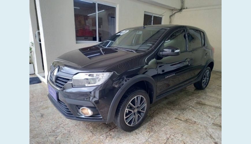 RENAULT SANDERO 1.6 16V SCE FLEX INTENSE X-TRONIC - PRETO - 2020 Foto 3 (Grande)