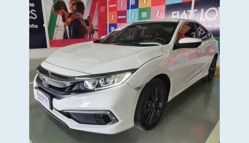 HONDA CIVIC 2.0 16V FLEXONE LX 4P CVT - BRANCO - 2020 Foto 3 (Grande)