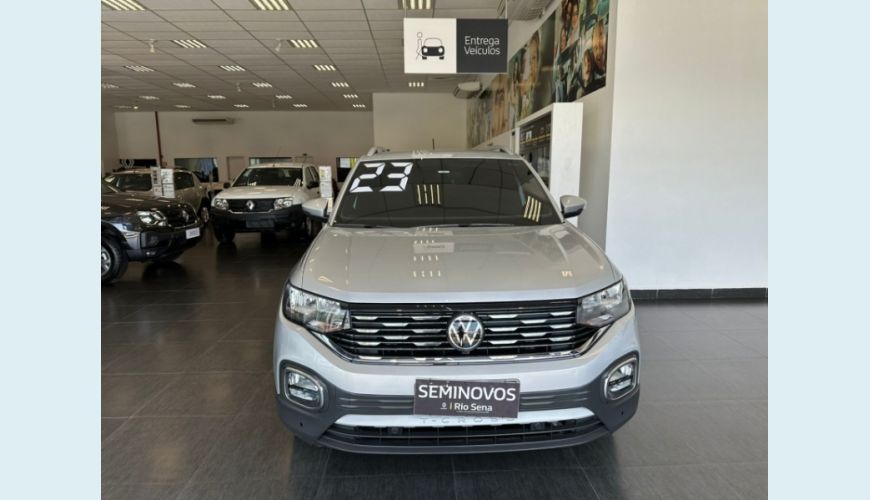 VOLKSWAGEN T-CROSS 1.4 250 TSI TOTAL FLEX HIGHLINE AUT. - PRATA - 2023 Foto 3 (Grande)