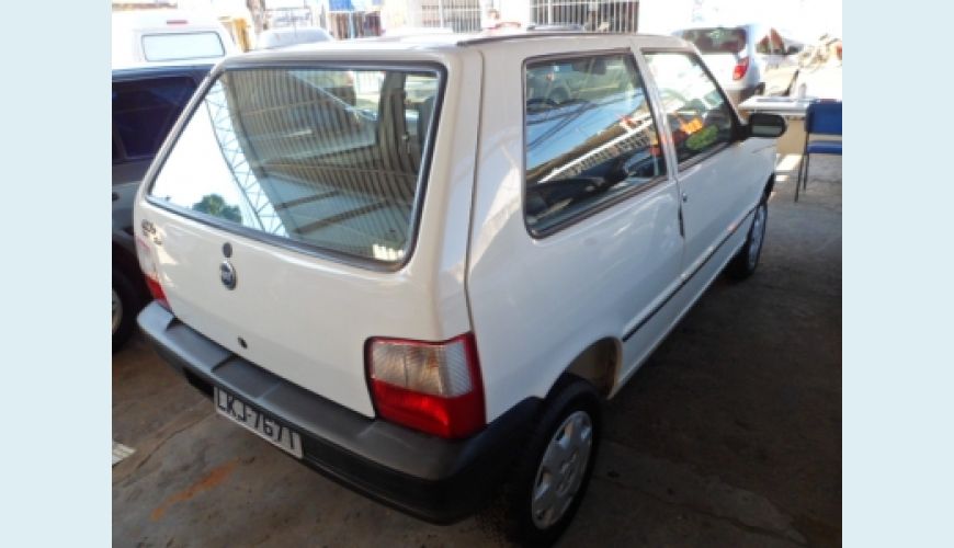 FIAT UNO MILLE 1.0 FIRE/ F.FLEX/ ECONOMY 2P - BRANCO - 2008 Foto 3 (Grande)