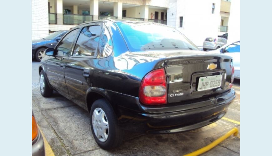 CHEVROLET CORSA SEDAN CLASSIC FLEX - PRETO - 2009 Foto 3 (Grande)