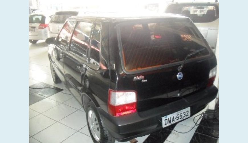 FIAT UNO MILLE FIRE 2P 1.0 FLEX - PRETO - 2008 Foto 3 (Grande)