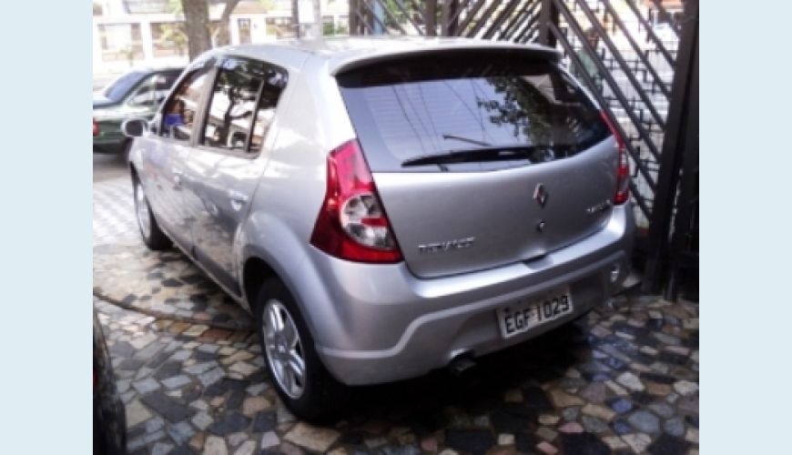 RENAULT SANDERO 1.6 FLEX - PRATA - 2009 Foto 3 (Grande)