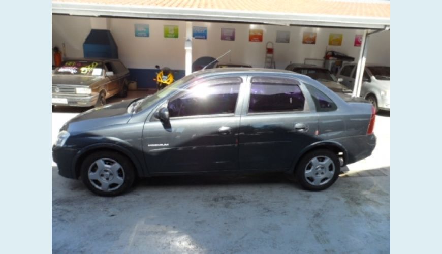 CHEVROLET CORSA 1.4 MPFI PREMIUM SEDAN 8V FLEX 4P - CINZA - 2009 Foto 3 (Grande)