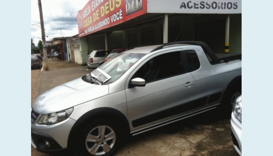 VOLKSWAGEN SAVEIRO CROSS 1.6 MI TOTAL FLEX 8V CE - PRATA - 2011 Foto 3 (Grande)