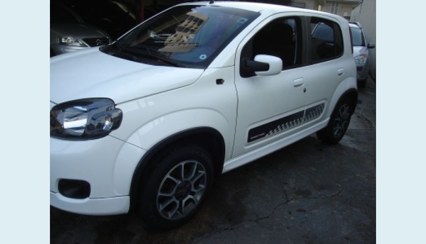 FIAT UNO SPORTING 1.4 EVO FIRE FLEX 8V 4P - BRANCO - 2013 Foto 3 (Grande)