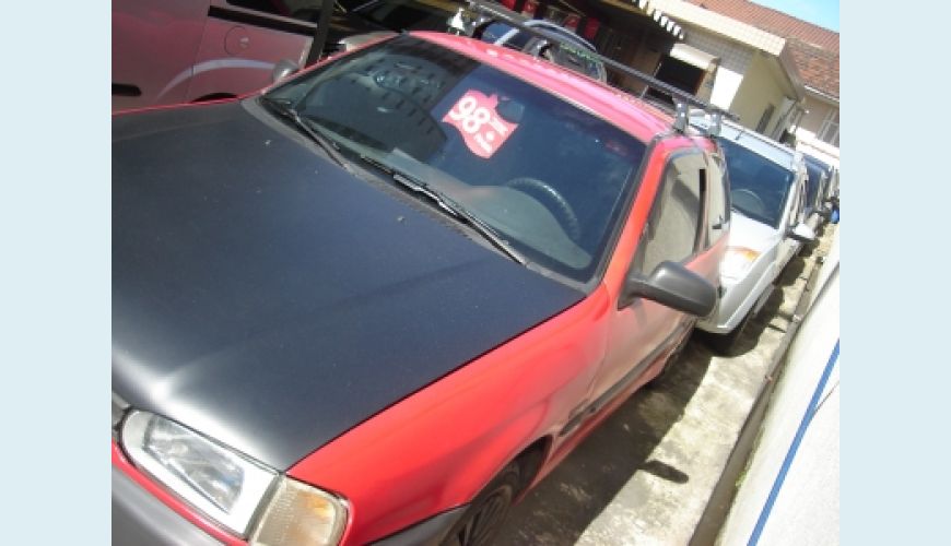 VOLKSWAGEN GOL 1000 MI 16V/ OURO 2P - VERMELHO - 1998 Foto 3 (Grande)