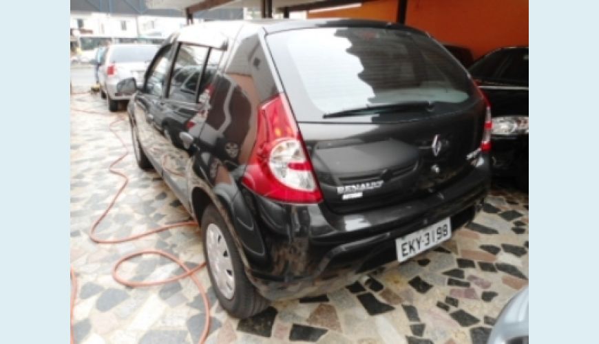 RENAULT SANDERO 1.6 FLEX - PRETO - 2010 Foto 3 (Grande)