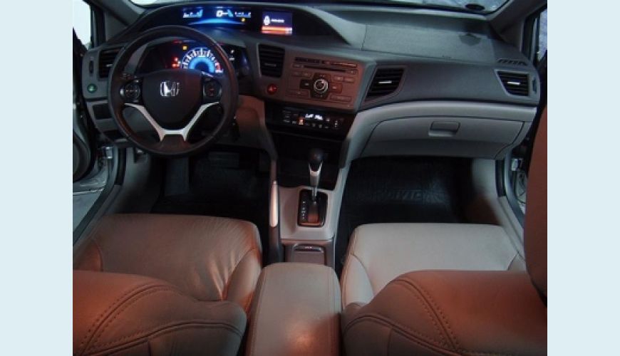 HONDA CIVIC LXS FLEX - PRATA - 2013 Foto 3 (Grande)