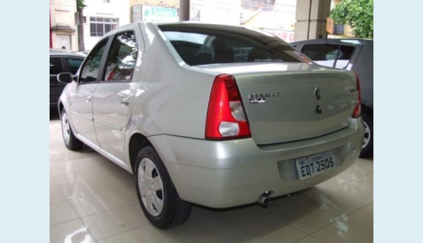 RENAULT LOGAN PRIVILEGE 1.6 8V FLEX - PRATA - 2009 Foto 3 (Grande)
