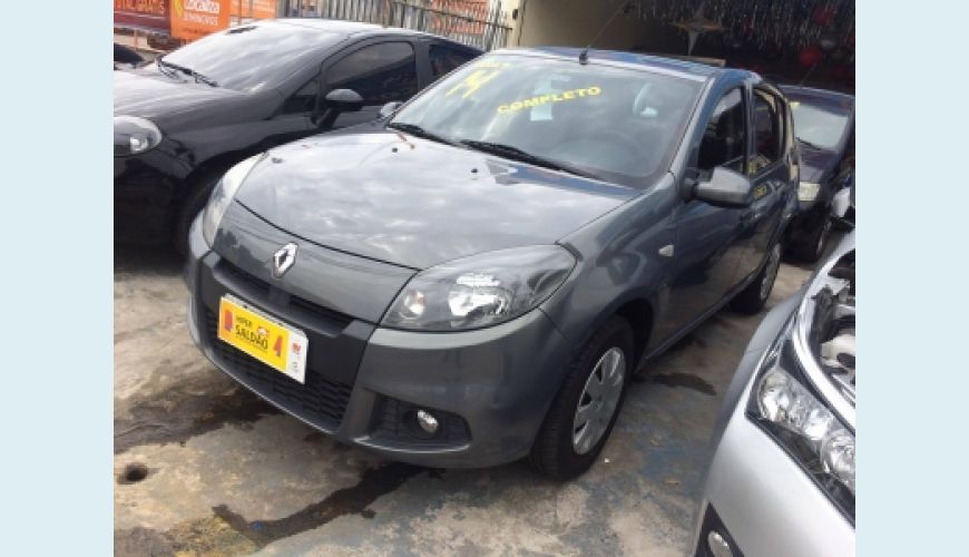 RENAULT SANDERO EXPRESSION HI-FLEX 1.0 16V 5P - CINZA - 2014 Foto 3 (Grande)