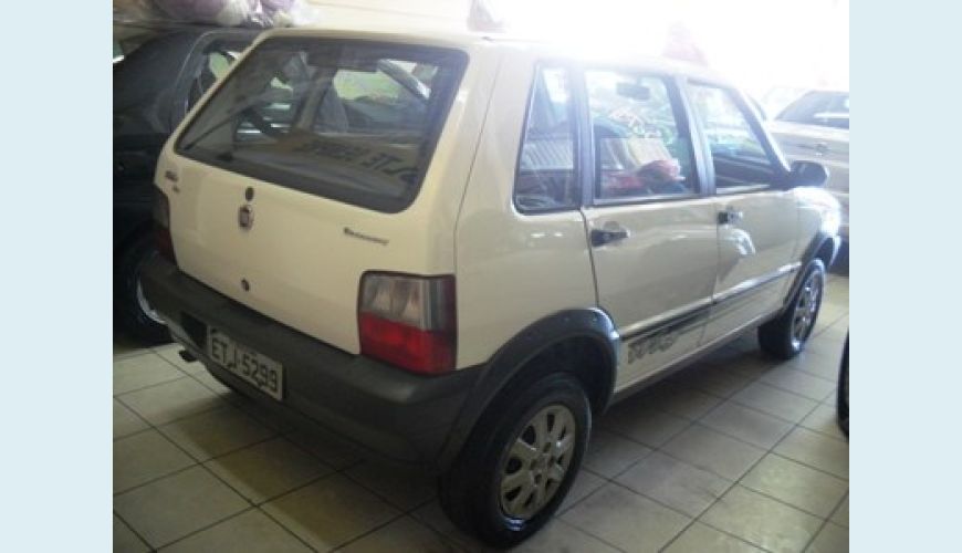 FIAT UNO WAY 4P 1.0 FLEX - BRANCO - 2011 Foto 3 (Grande)