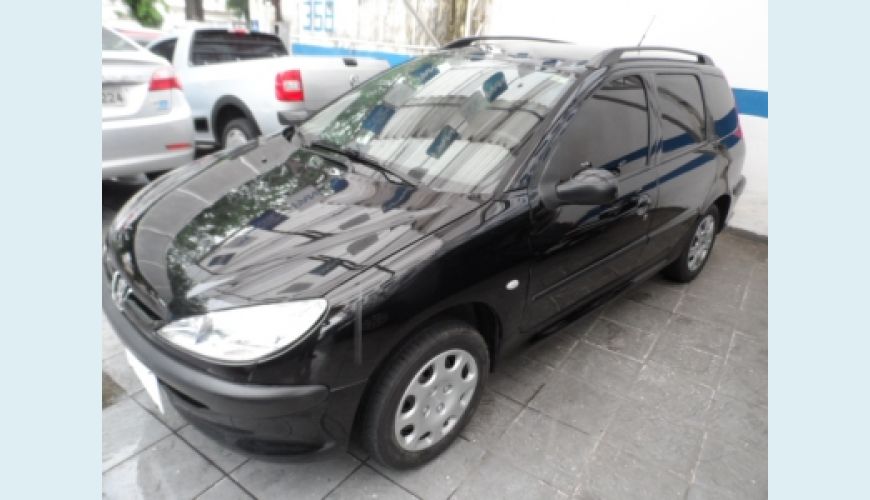PEUGEOT 206 SW PRESENCE 1.4/ 1.4 FLEX 8V 5P - PRETO - 2005 Foto 3 (Grande)