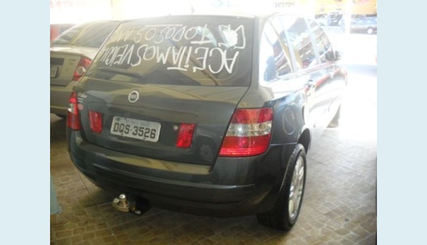FIAT STILO 4P 1.8 FLEX - CINZA - 2007 Foto 3 (Grande)