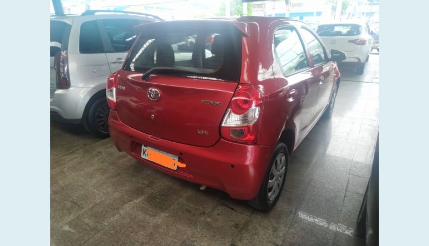 TOYOTA ETIOS 1.3 X 16V FLEX 4P - VERMELHO - 2014 Foto 4 (Grande)