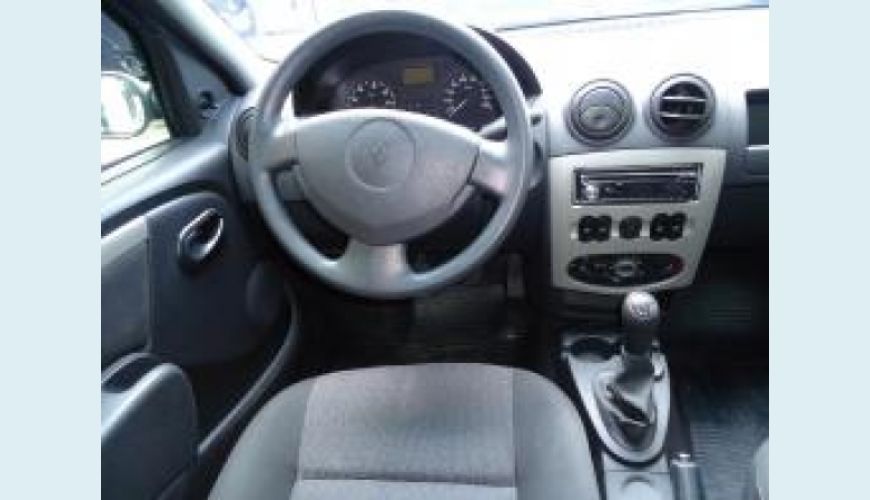 RENAULT LOGAN 1.6 EXPRESSION 8V HI-FLEX 4P - CINZA - 2009 Foto 4 (Grande)