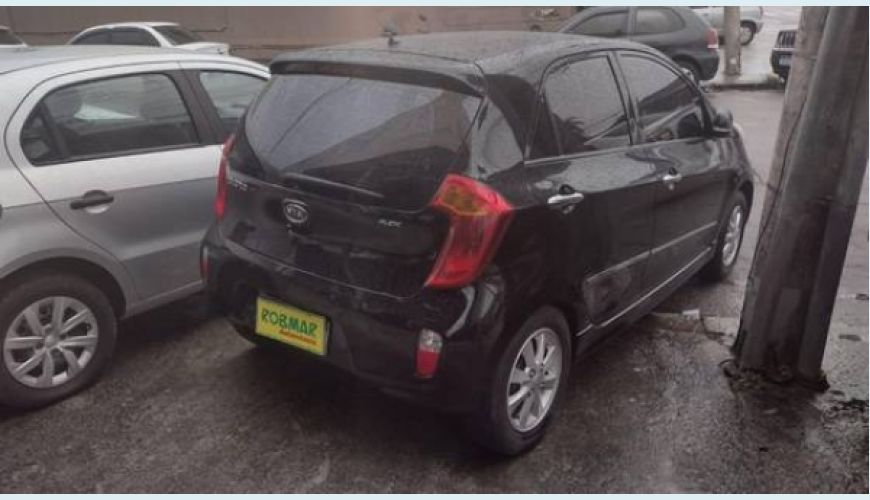 KIA PICANTO 1.0 EX 12V FLEX 4P AUT. - PRETO - 2012 Foto 4 (Grande)