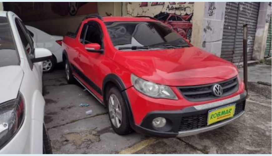 VOLKSWAGEN SAVEIRO 1.6 CROSS CE 8V FLEX 2P - VERMELHO - 2012 Foto 4 (Grande)