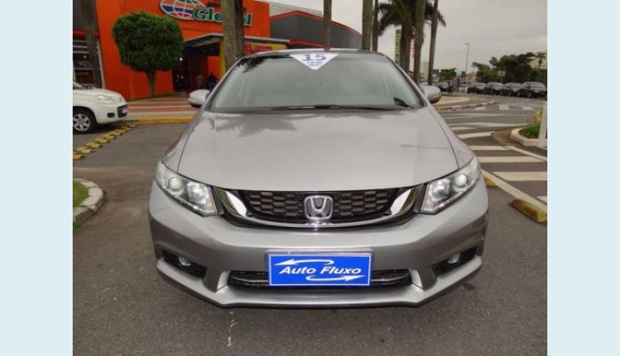 HONDA CIVIC 2.0 LXR 16V FLEX 4P AUT. - CINZA - 2015 Foto 4 (Grande)