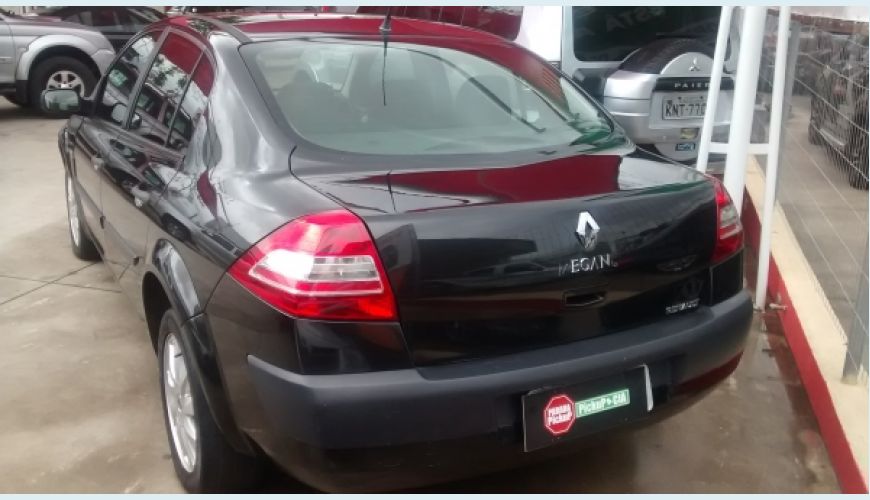 RENAULT MEGANE 1.6 EXPRESSION 16V FLEX 4P - PRETO - 2011 Foto 4 (Grande)