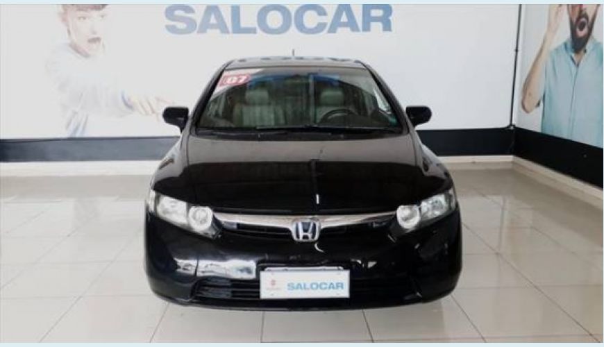 HONDA CIVIC 1.8 LXS 16V 4P AUT. - PRETO - 2007 Foto 4 (Grande)