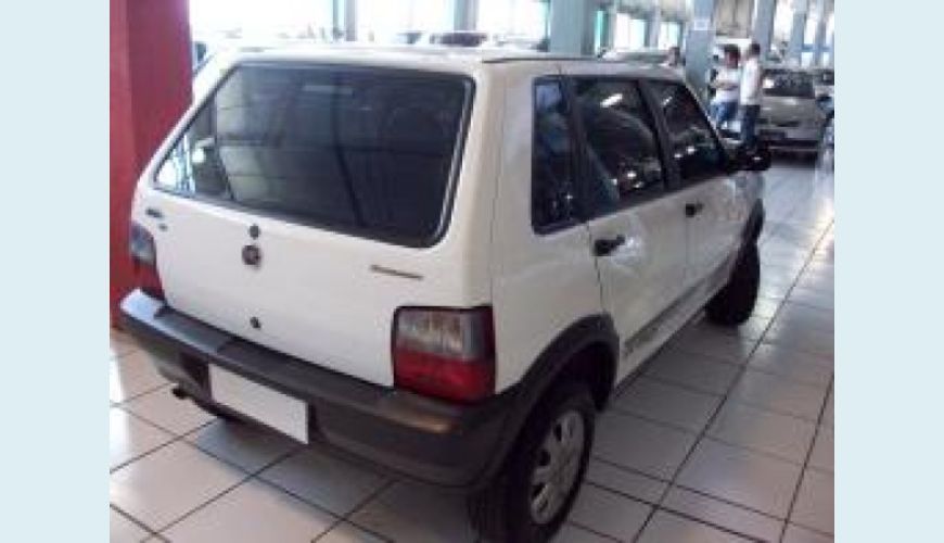 FIAT UNO 1.0 MPI MILLE FIRE ECONOMY 8V FLEX 4P - BRANCO - 2012 Foto 4 (Grande)