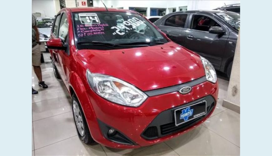 FORD FIESTA 1.6 ROCAM HATCH 8V FLEX 4P - VERMELHO - 2014 Foto 4 (Grande)