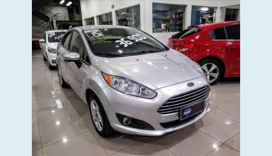 FORD FIESTA 1.6 SE SEDAN 16V FLEX 4P - PRATA - 2015 Foto 4 (Grande)