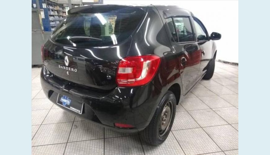 RENAULT SANDERO 1.6 EXPRESSION 8V FLEX 4P - PRETO - 2015 Foto 4 (Grande)