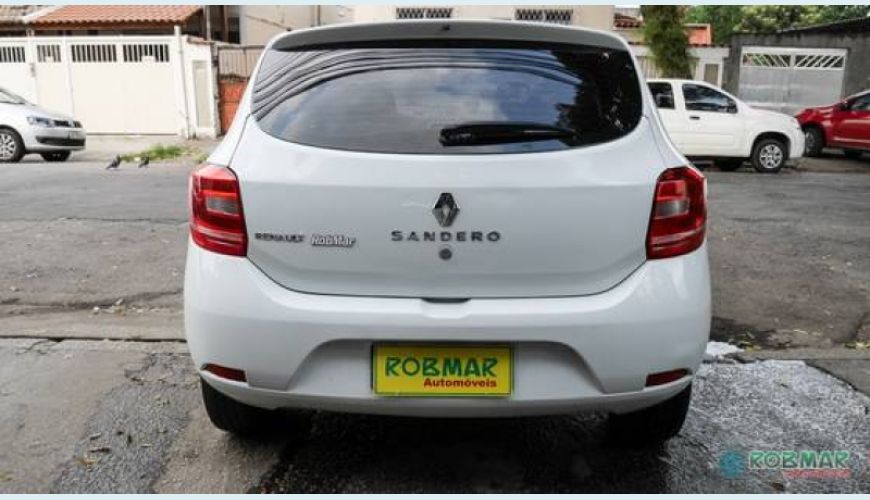 RENAULT SANDERO 1.0 AUTHENTIQUE 16V FLEX 4P - BRANCO - 2016 Foto 4 (Grande)